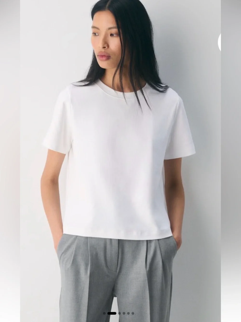 Babaton White Short Sleeve Tee - Picture 6 of 6